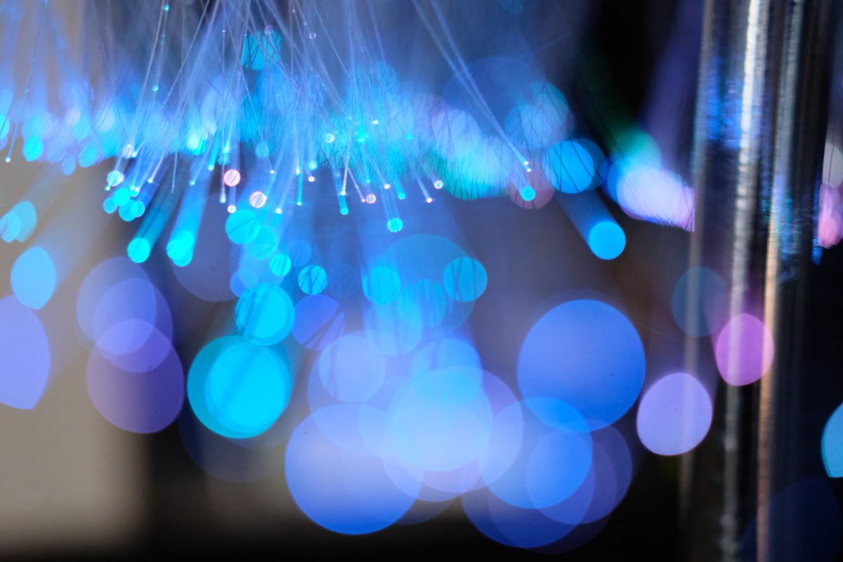 fibre optic, blue dots, Tinkerbell dress, Fashion Innovation Agency