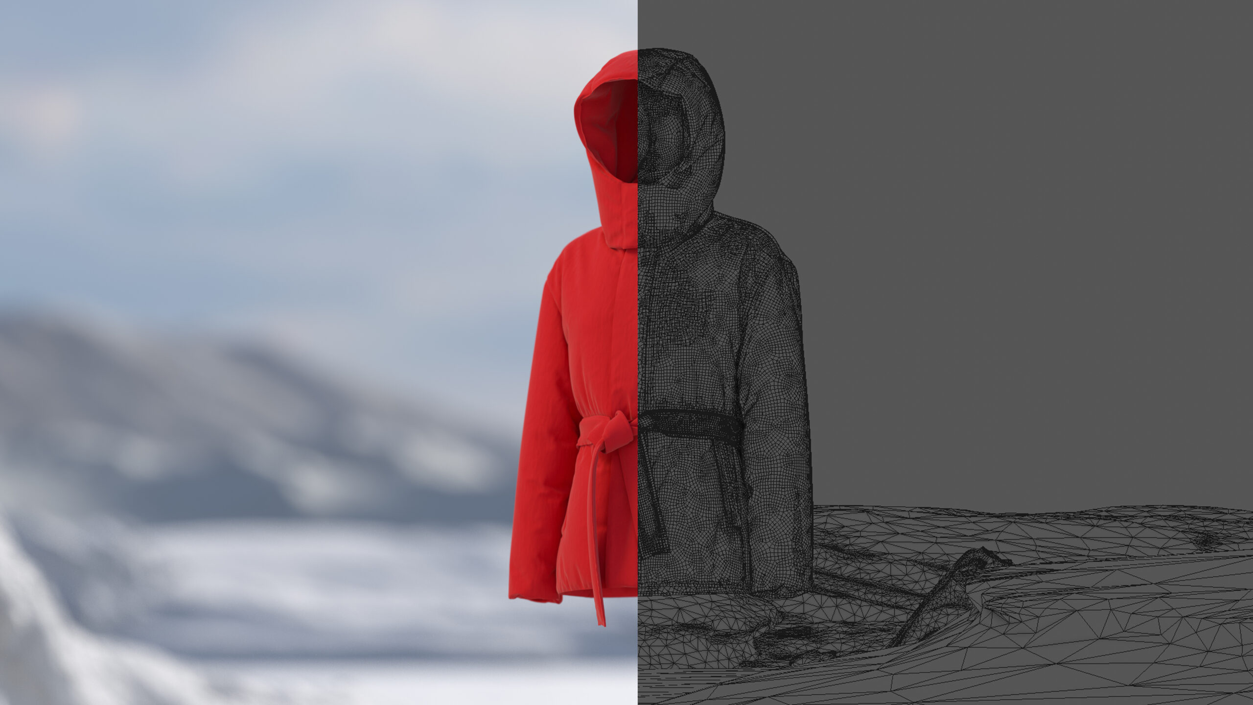 virtual jacket created in unreal engine