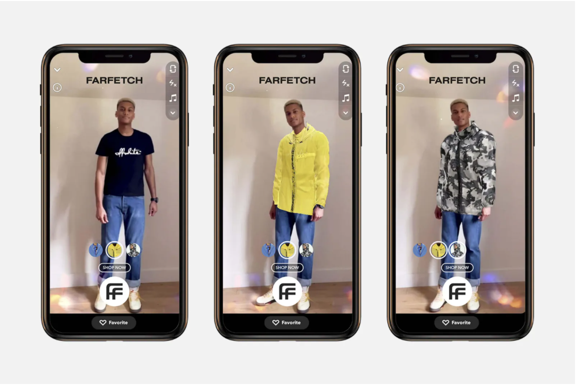 Snapchat / Farfetch AR try-on